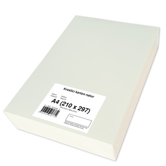 Kreslicí karton A4/200/180g - natur
