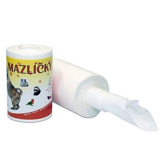 Utěrka pro MAZLÍČKY 1vrstvá 17cm/60 útržků/bez dutinky