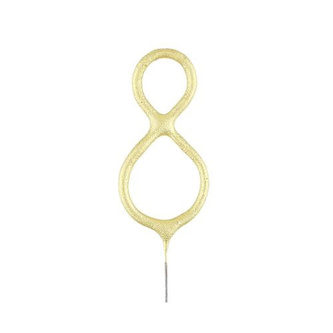 Ozdoba na dort - prskavka číslice 8