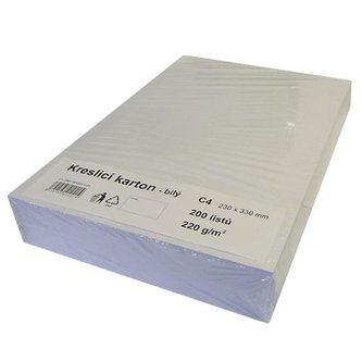 Kreslicí karton C4 230x330 mm 200/220g - bílý