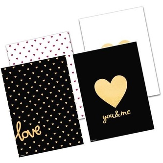 Papírové tašky se srdíčkem Everyday Love 4 ks