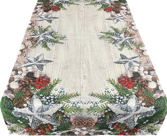 Vánoční ubrus - běhoun na stůl CHRISTMAS STARS 40x85 cm Mybesthome