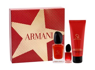 Armani Sí Passione Dárková sada Parfémová voda 50 ml, miniaturka Parfémová voda 7 ml a tělové mléko 75 ml