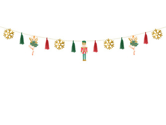 Papírová girlanda Louskáček 2 m