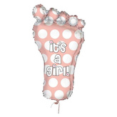 Foliový balonek nožička Its a girl 60 cm