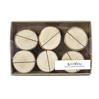 Stojánek na jmenovky dřevěný 6 ks