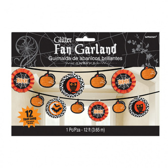 Papírová girlanda Halloween Boo 365 cm