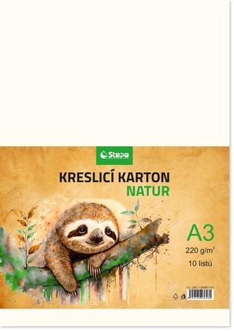 Kreslicí karton  A3/10/220g - natur