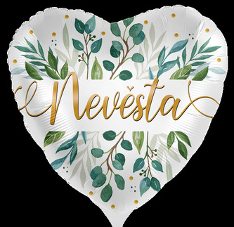 Foliový balonek Nevěsta CZ - 43cm