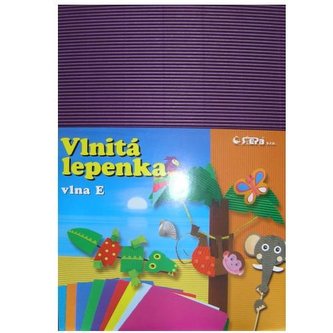 Lepenka E-Welle 260g 34,5 x 24,5cm rovná-violet 10 listů