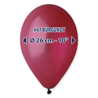 Balonky 26 cm - bordeaux 100 ks