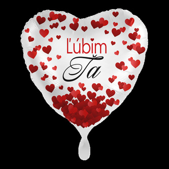 Foliový balonek L'úbim ťa SK - 43 cm