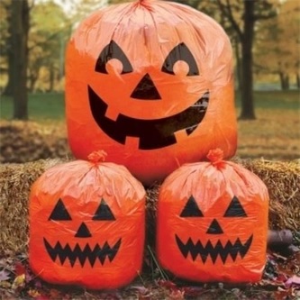 Halloween pytle ve tvaru dýní 3 ks