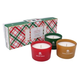 ARÔME Svíčka set 85gx3, Spiced Apple, Peppermint Vanilla, Vanilla bourbon