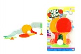 Mini sada stolní tenis se síťkou plast 15cm na kartě