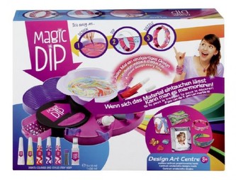Kreativní sada velká Magic Dip malování 5 barev s příslušenstvím v krabici 41x31cm