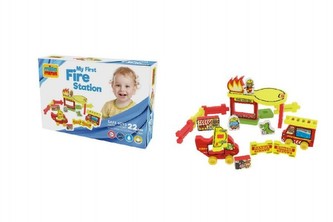 Moje první požární stanice pěna 25ks v krabici 30x20x7cm 0+