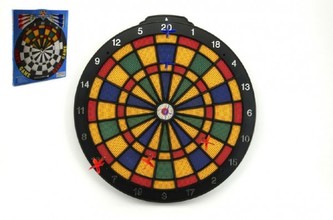 Terč 40cm + 6 šipek plast v krabici