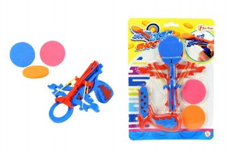 Vystřelovač disků plast/pěna 13cm na kartě 14x20 cm