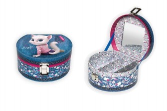 Skříňka šperkovnice kočka Angela v sáčku 17x15x8cm