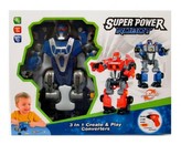 Transformer/Auto Robot šroubovací plast 23cm na baterie v krabici 35x27x9cm