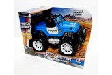 Auto terénní policie plast 25cm v krabici 28x20x18cm