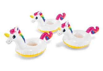 Držák na pití jednorožec nafukovací 33x25cm v krabičce