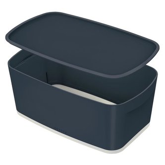 Úložná krabice s víkem Leitz Cosy MyBox, S, šedá