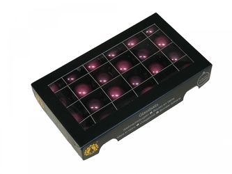 Skleněné baňky orchidej 2,5 cm, sada 24 ks