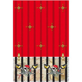 Plastový party ubrus Red pirate 120 x 180 cm