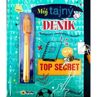 Můj tajný deník na klíček Top secret (zelený) Můj tajný deník na klíček Top secret (zelený)