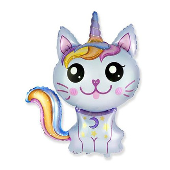 Foliový balonek Kouzelná kočička - Catty Corn - 60 cm