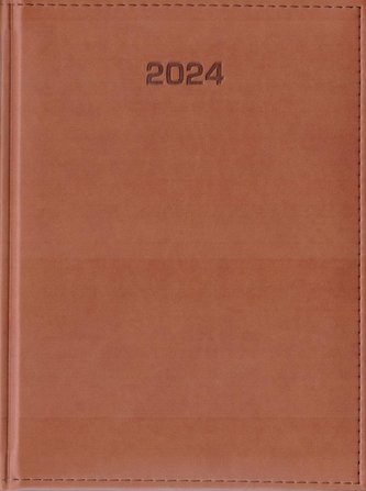 Kalendarz 2024 tygodniowy B5 Vivella jasny brąz