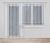 Dekorační žakárová záclona s řasící páskou ESSENCES 160 bílá 300x160 cm MyBestHome