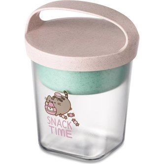 Buddy dóza set s poklicí 0,5 l Růžová Organic KOZIOL