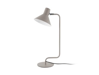 Kancelářská stolní lampa zakřivená 50,5cm šedá Leitmotiv