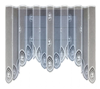 Dekorační žakárová záclona s řasící páskou VANESA 145 bílá 300x145 cm MyBestHome