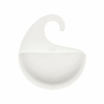 SURF M koupelnový držák, box na sprchový gel, šampon bílý Organic KOZIOL