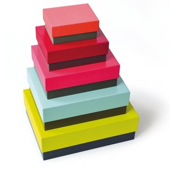 Set 5ks barevných krabic Due Colori Remember *