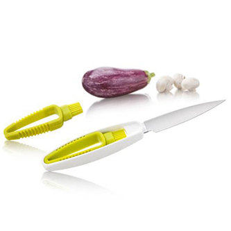 Set nůž na zeleninu + kartáček VacuVin