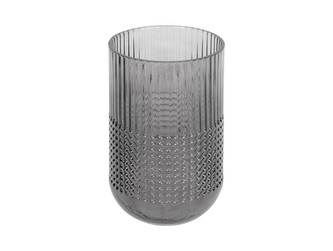 Skleněná váza Attract 20 cm tmavě šedá Present Time