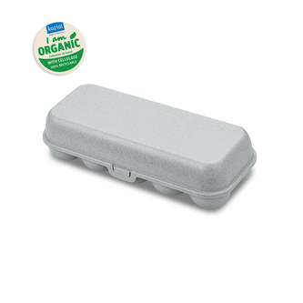 EGG box na 10 ks vajíček Organic šedý KOZIOL