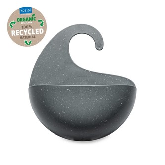 SURF M koupelnový držák, box na sprchový gel, šampon šedý Organic KOZIOL