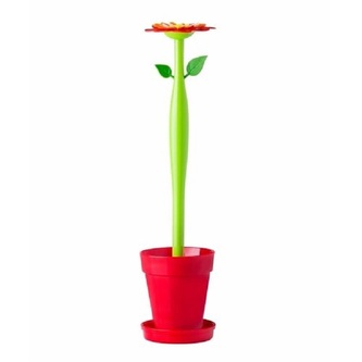 Štětka na WC kytka s beruškou Flower Power VIGAR