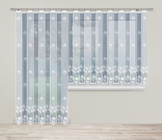 Dekorační žakárová záclona s řasící páskou GARDINIA 170 bílá 300x170 cm MyBestHome