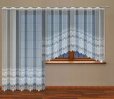 Dekorační žakárová záclona s řasící páskou LILAC 160 bílá 300x160 cm MyBestHome