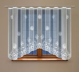 Dekorační žakárová záclona s řasící páskou HELIOS 170 bílá 300x170 cm MyBestHome
