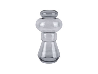 Skleněná váza Morgana Medium 35 cm tmavě šedá Present Time