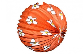 Lampion průměr 25cm 4 druhů v sáčku (bez hůlky) karneval