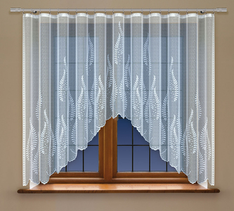 Dekorační žakárová záclona s řasící páskou PAOLA 170 bílá 300x170 cm MyBestHome